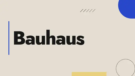 Bauhaus Play presentation design