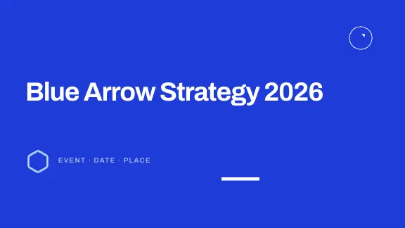 Blue Arrow presentation design