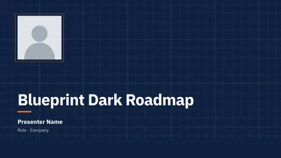 Blueprint Dark presentation design