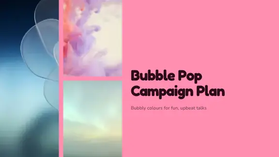 Bubble Pop presentation design