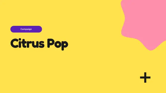 Citrus Pop presentation design