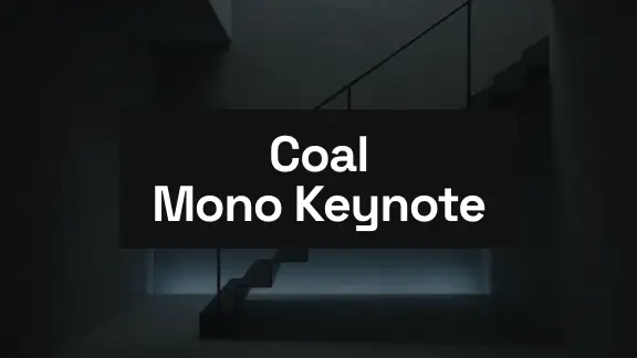 Coal Mono presentation design