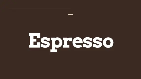 Espresso Sand presentation design