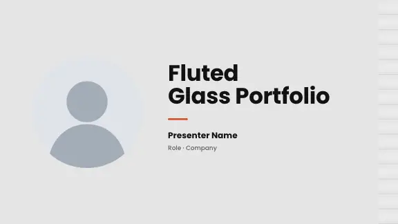 Fluted Glass presentation design
