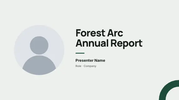 Forest Arc presentation design