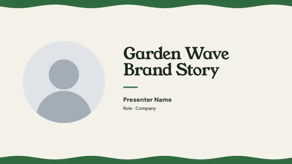 Garden Wave presentation design