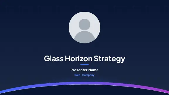 Glass Horizon presentation design