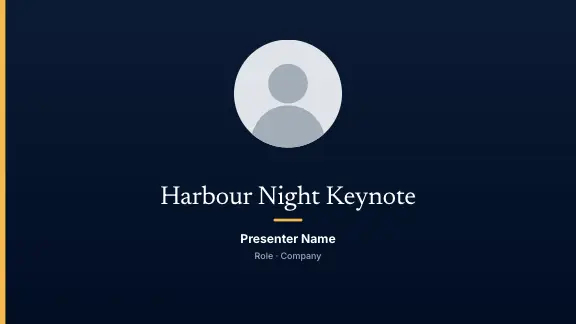 Harbour Night presentation design