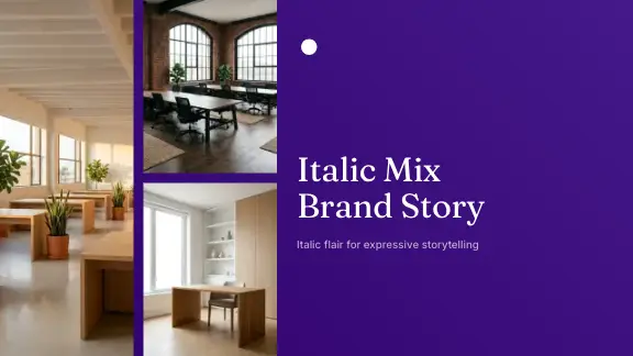 Italic Mix presentation design
