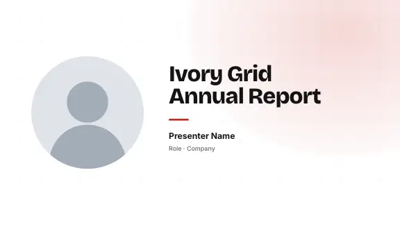 Ivory Grid presentation design