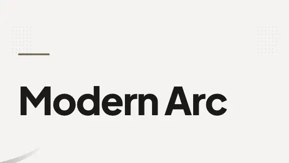 Modern Arc presentation design
