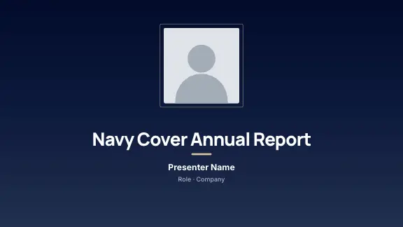Navy Cover presentation design