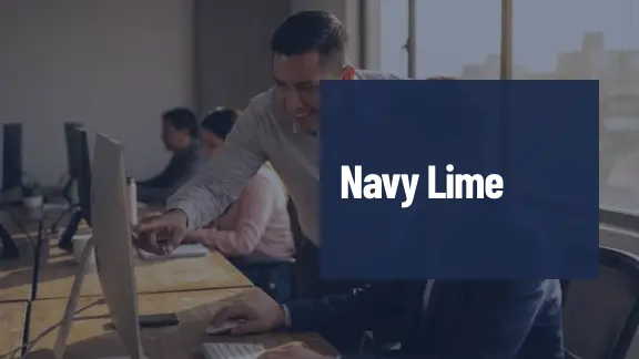 Navy Lime presentation design
