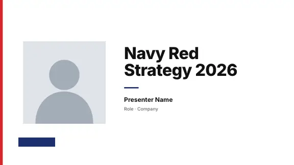 Navy Red presentation design