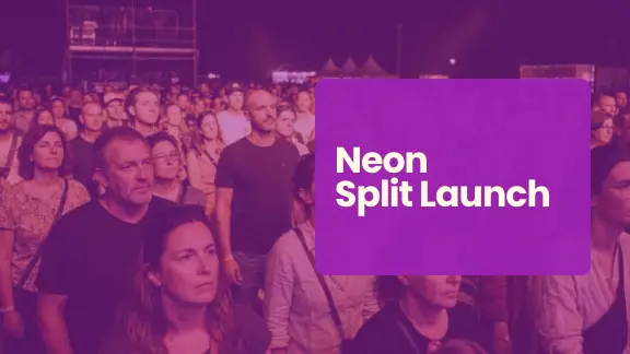 Neon Split presentation design