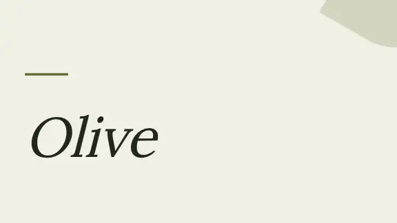 Olive Grove presentation design