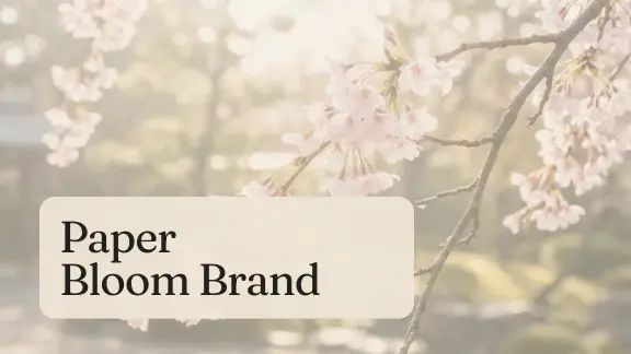 Paper Bloom presentation design