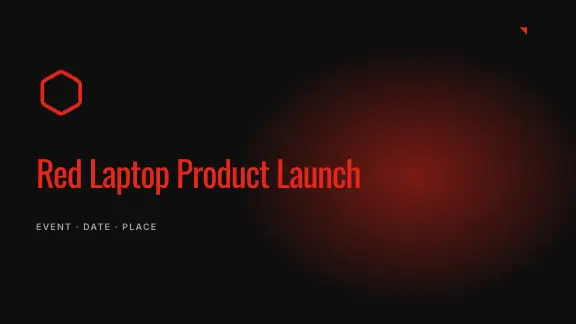 Red Laptop presentation design