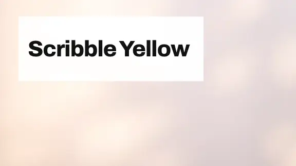 Scribble Yellow presentation design