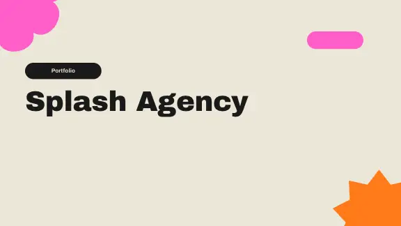 Splash Agency presentation design