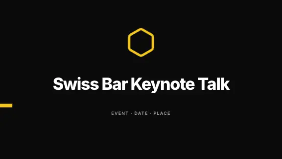 Swiss Bar presentation design
