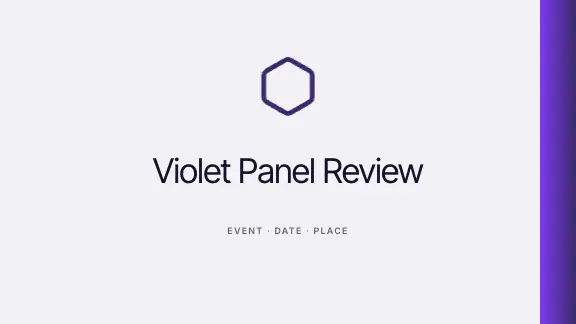Violet Panel presentation design