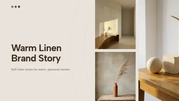 Warm Linen presentation design
