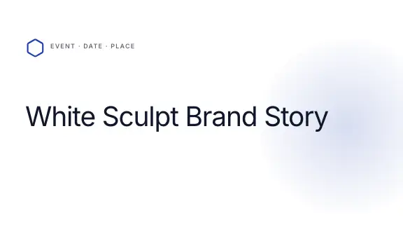White Sculpt presentation design