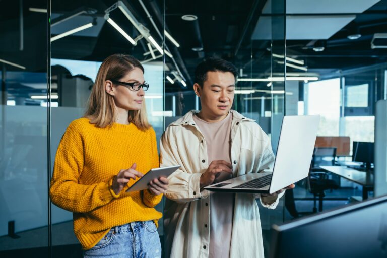 Brainstrom business team is responsible for solving the tasks, employees colleagues