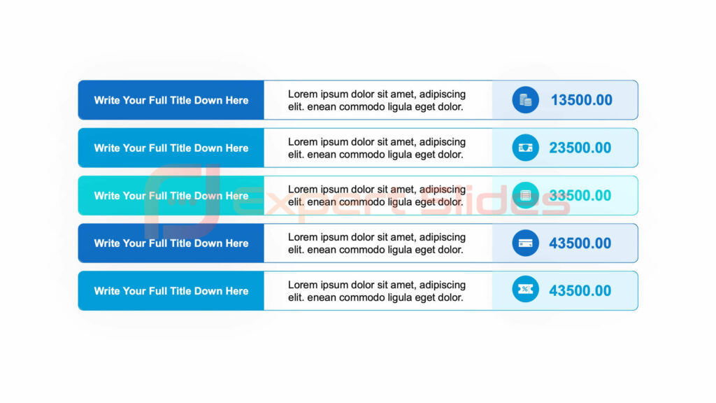 Tables PowerPoint Templates - ExpertSlides - ExpertSlides