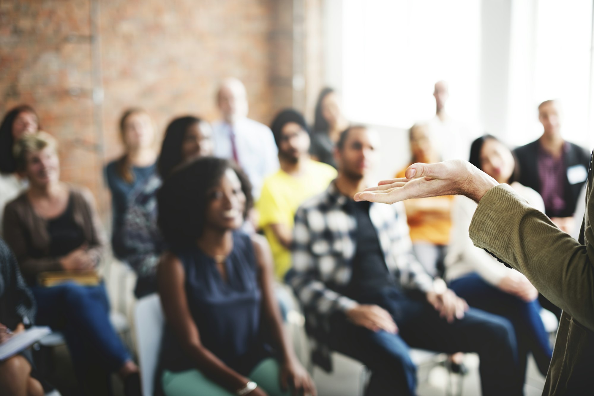 Presentation with an audience