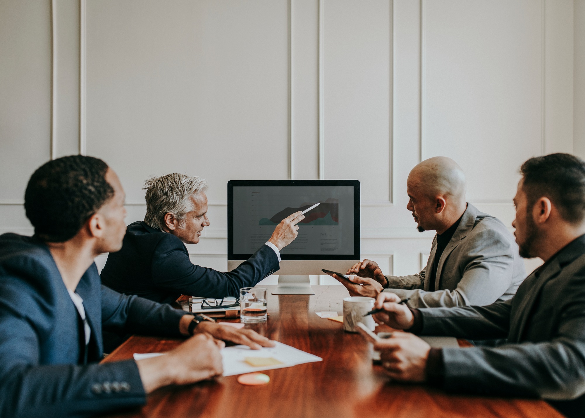 Business team in a presentation