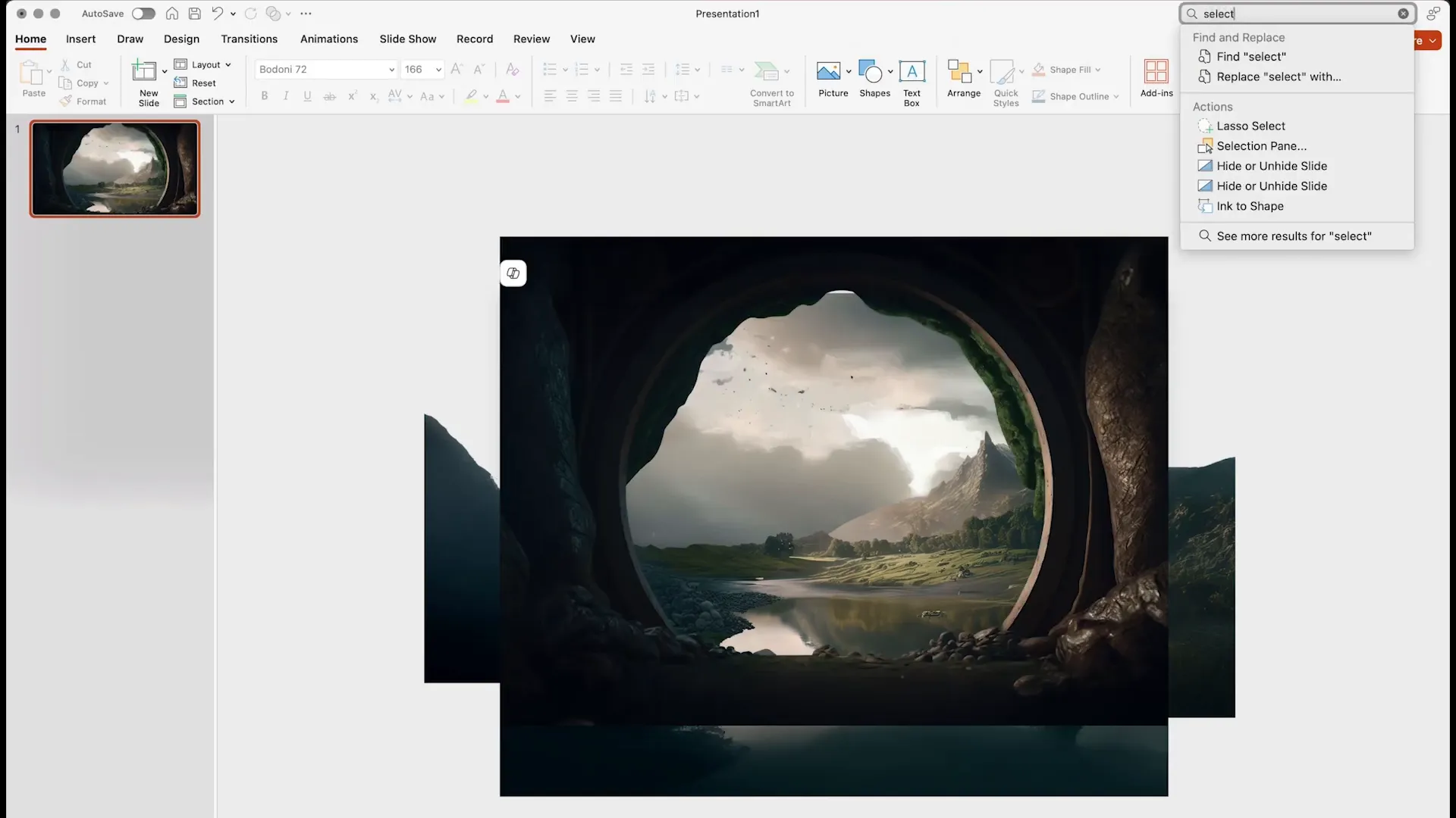 Using the selection pane to manage layers in PowerPoint