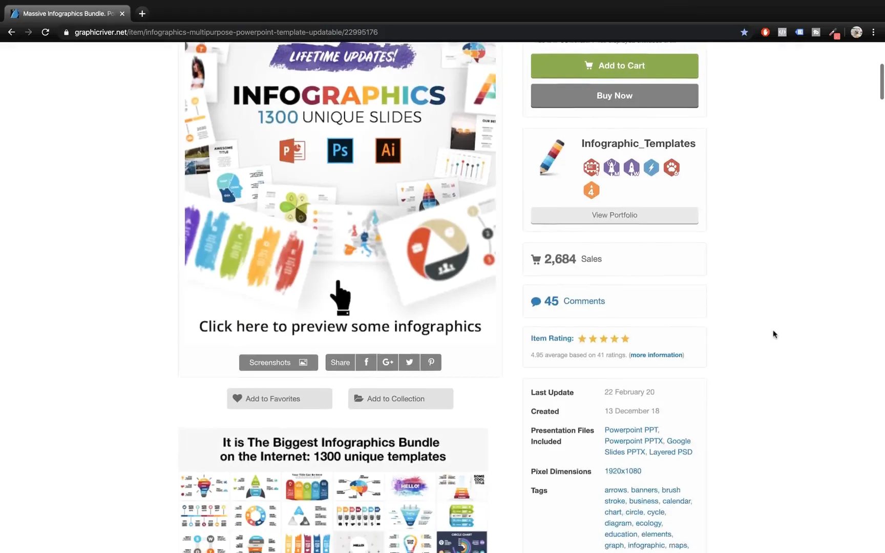 MassFX Infographics Bundle on PowerPoint templates marketplace