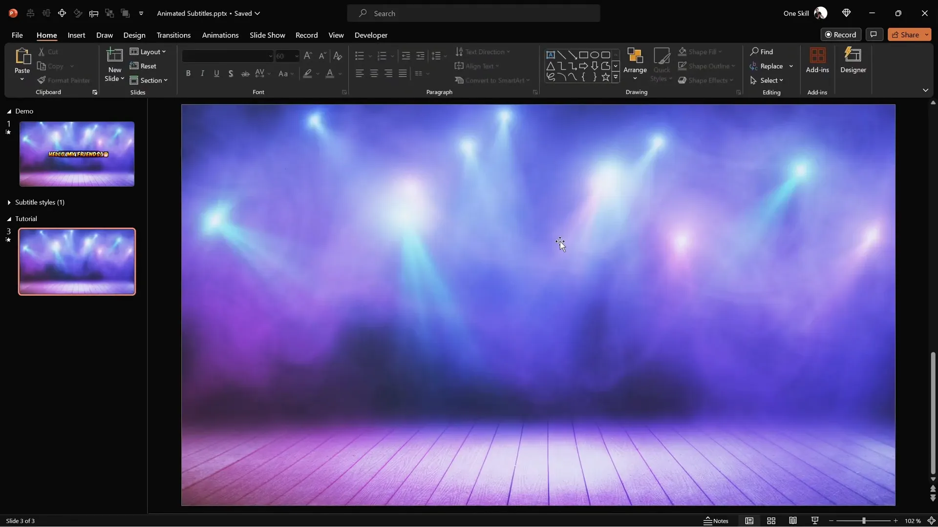 Resizing background image to cover entire slide