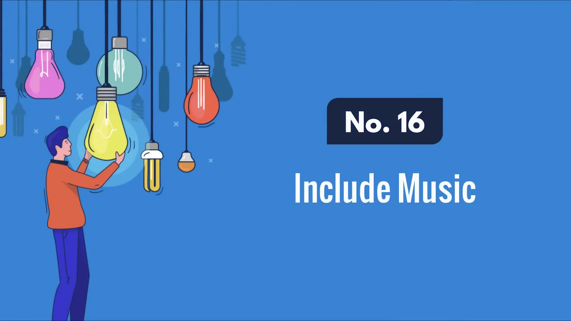 Music enhancing presentation engagement