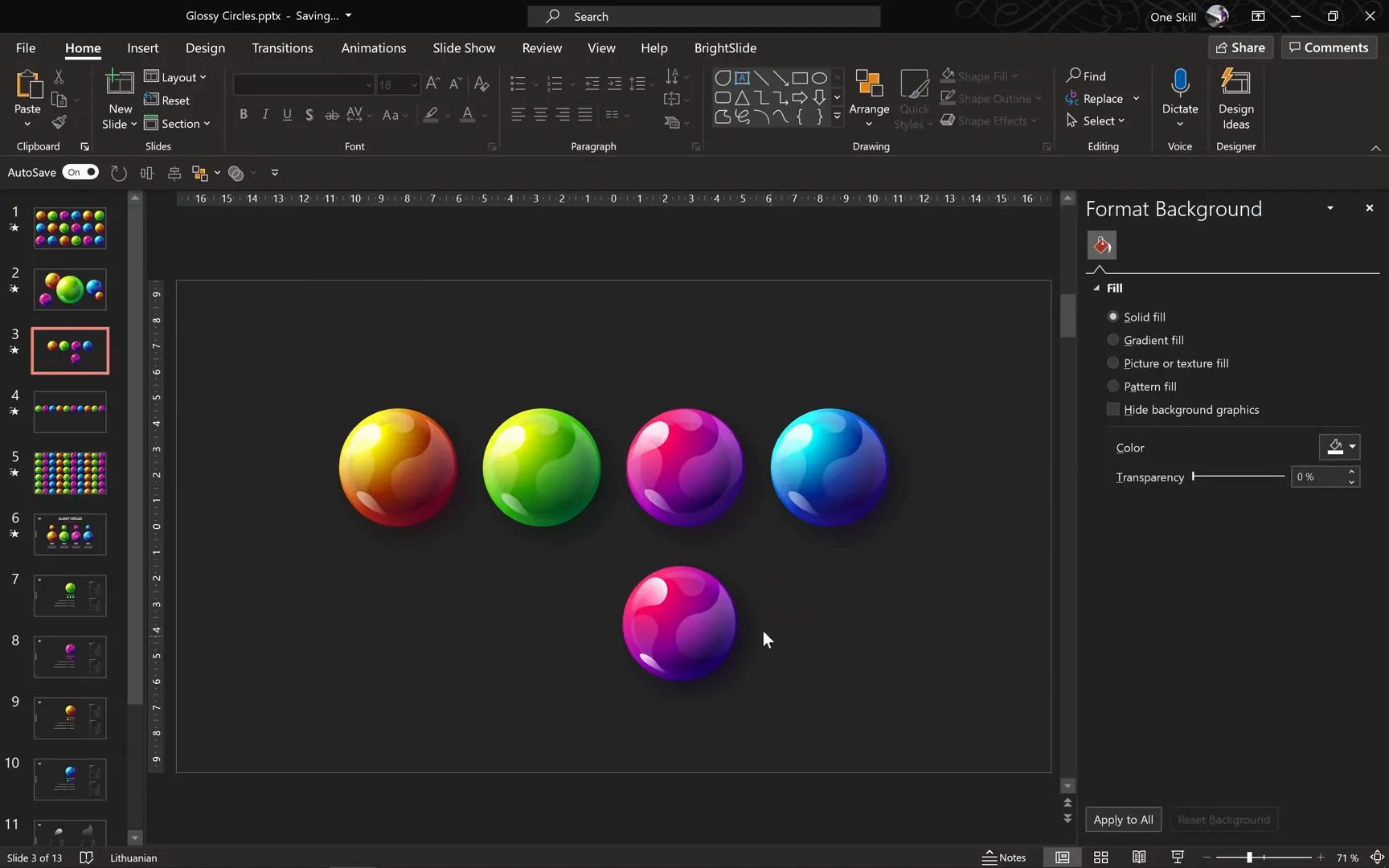 Final glossy circle with highlights grouped