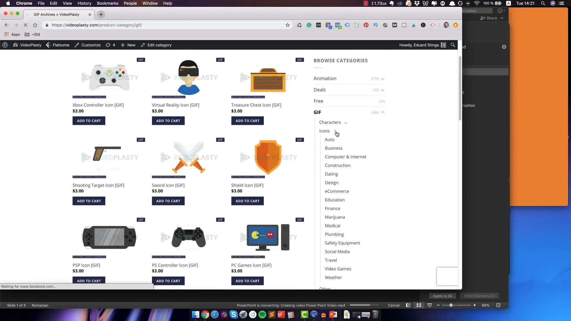 VideoPlasty animated GIF marketplace