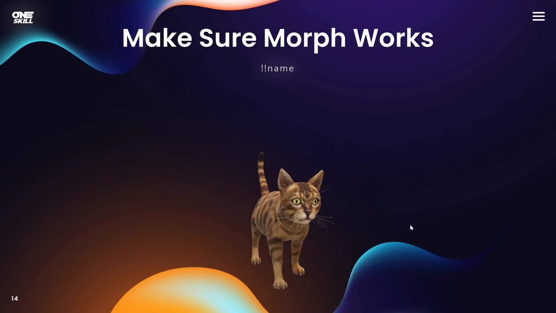 Morphing different photos with Morph transition