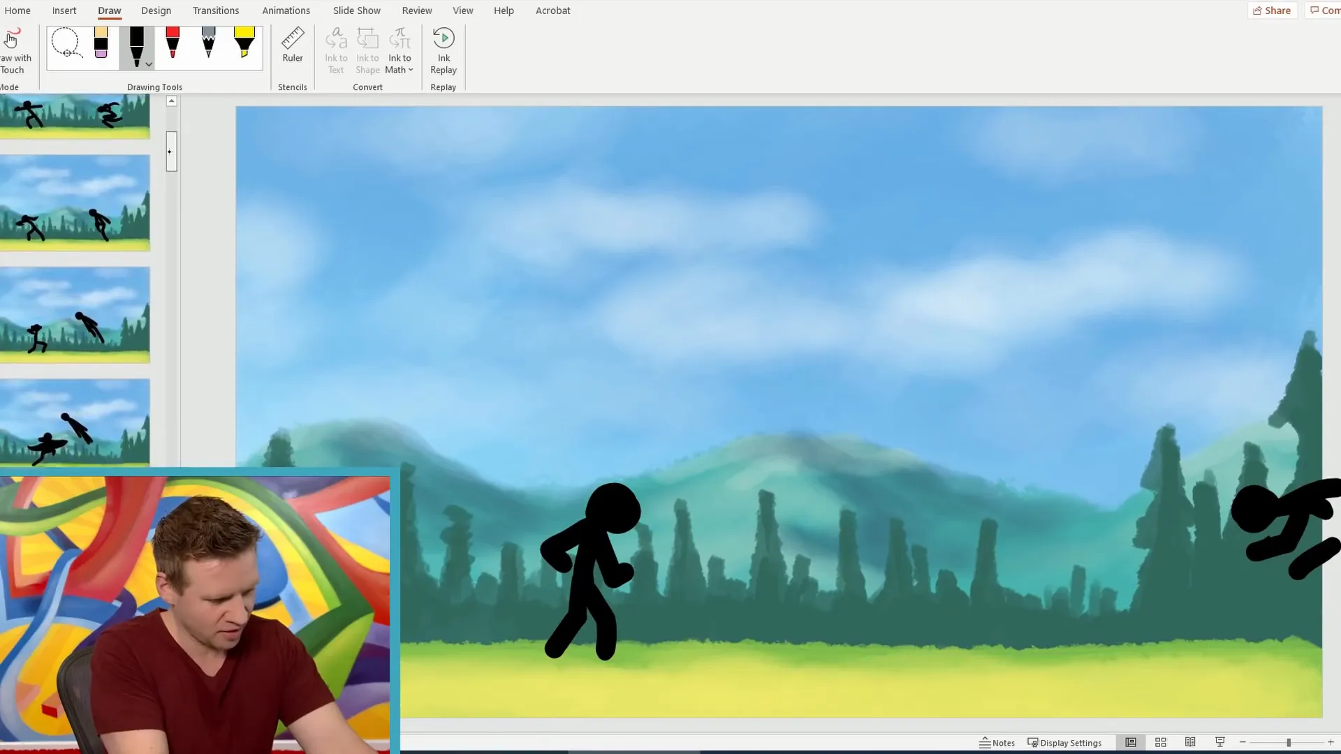 Stick figure fight animation frames