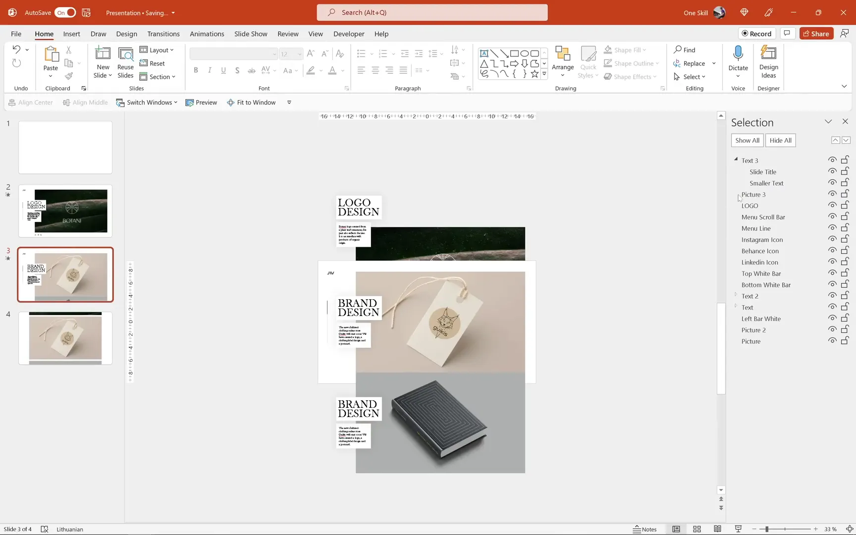 Final portfolio item with book cover image and scrolling bars