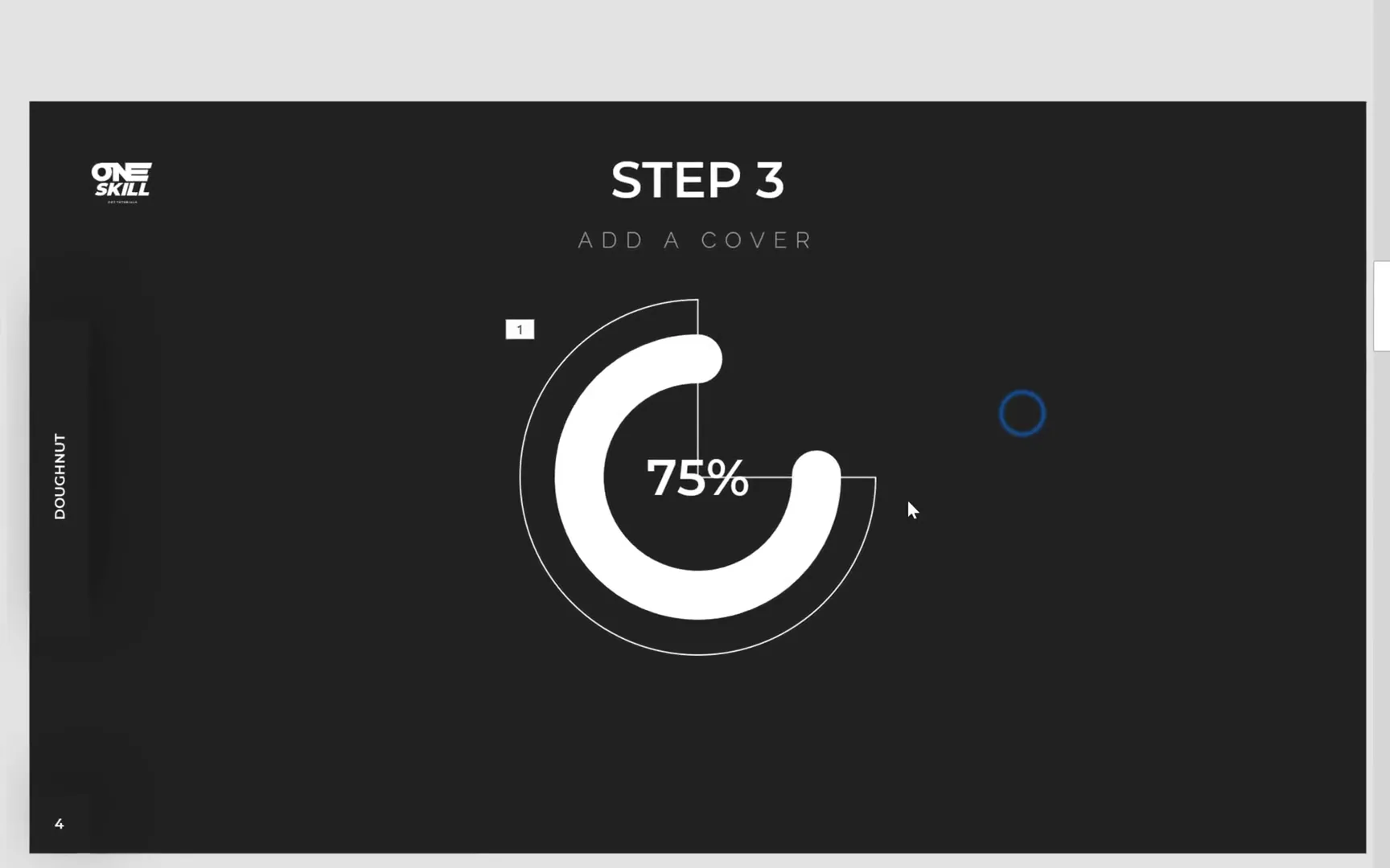 Adding and positioning cover shape over doughnut