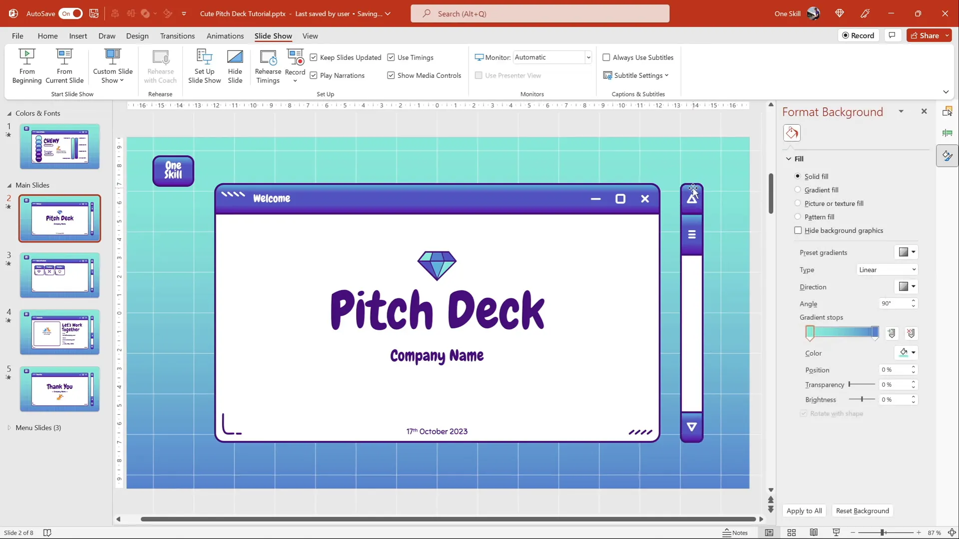 Adding transparent clickable buttons for scroll up and scroll down navigation