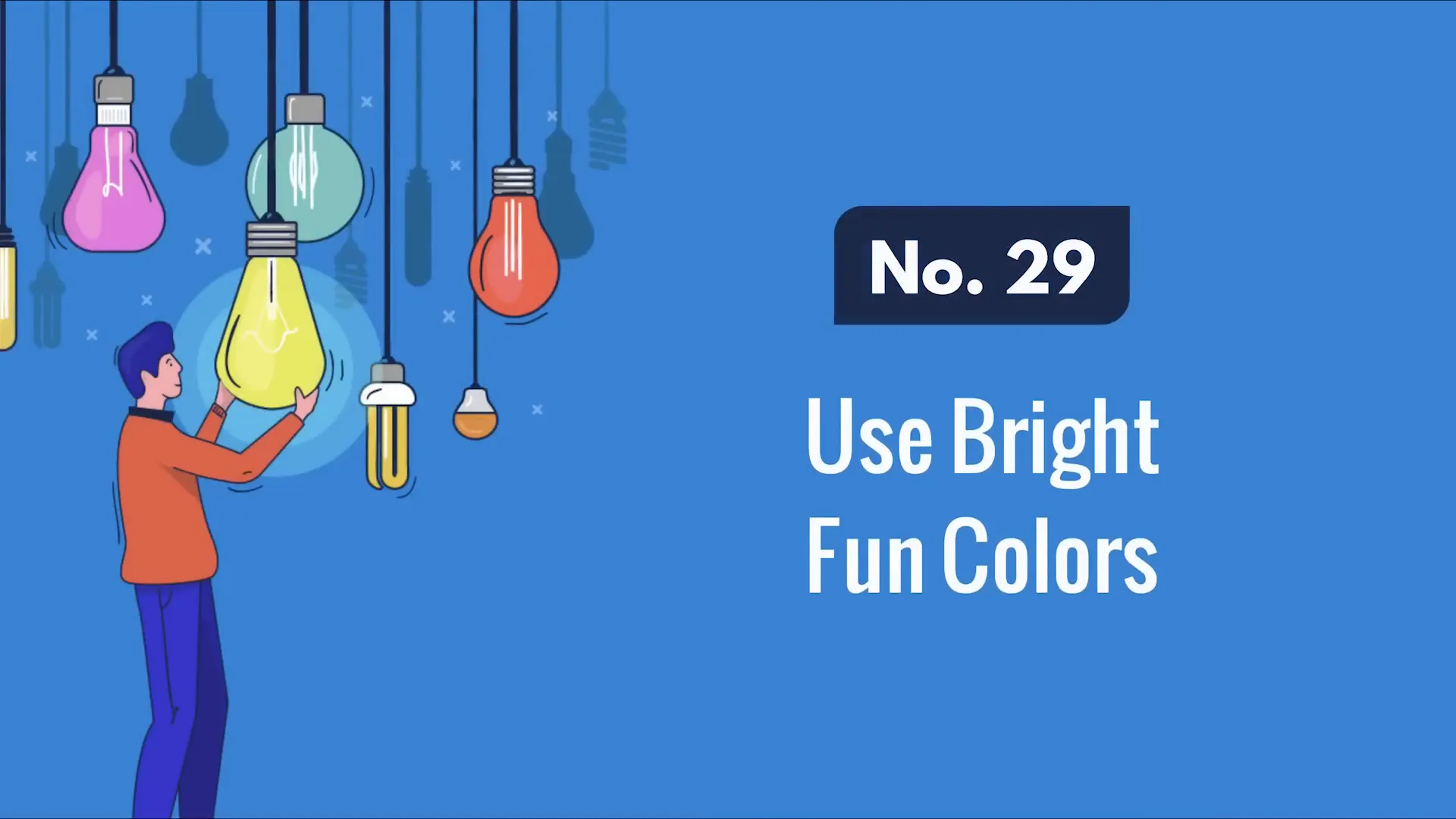 Bright colorful presentation slides