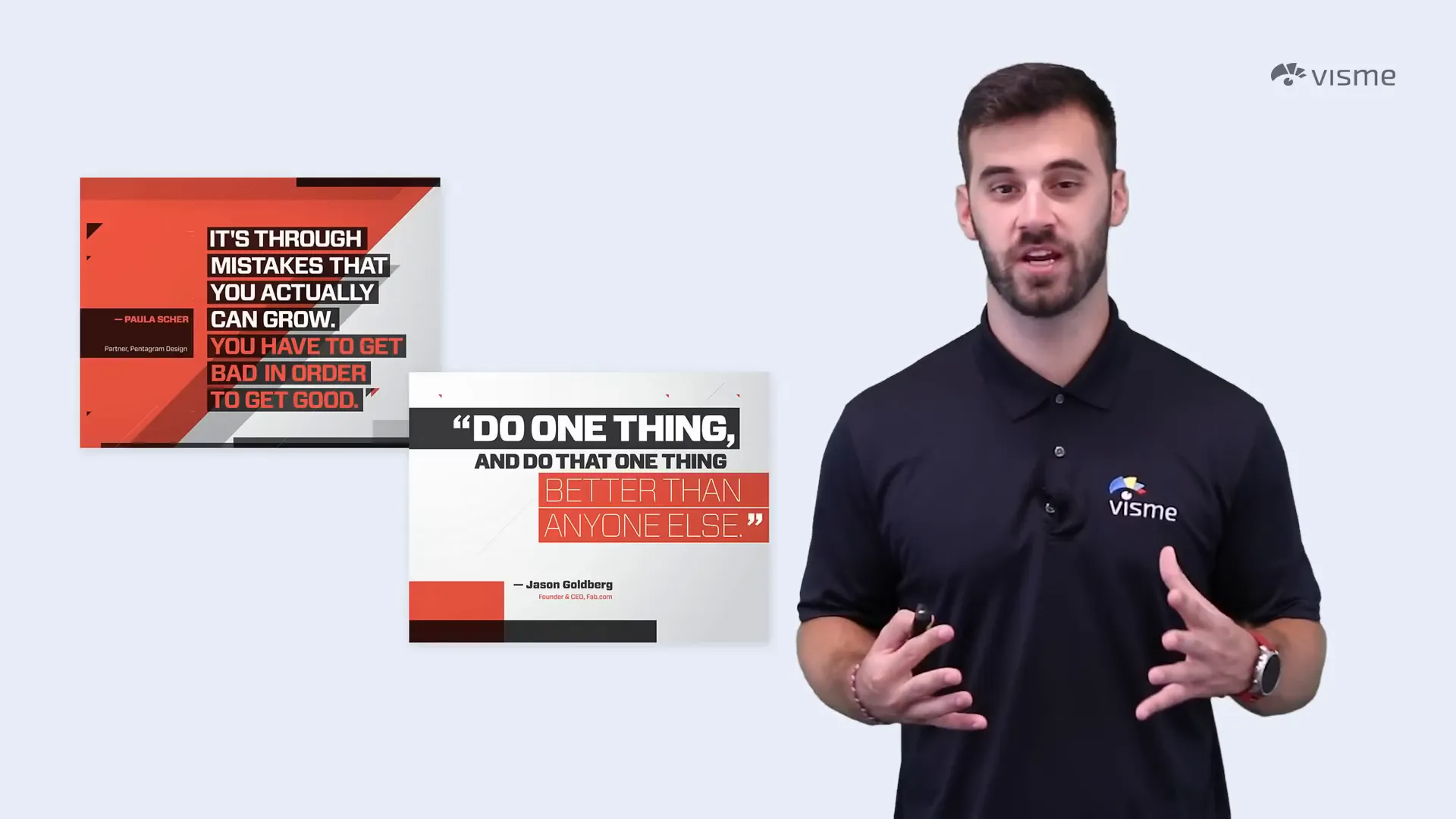 Quote slide breaking up presentation content