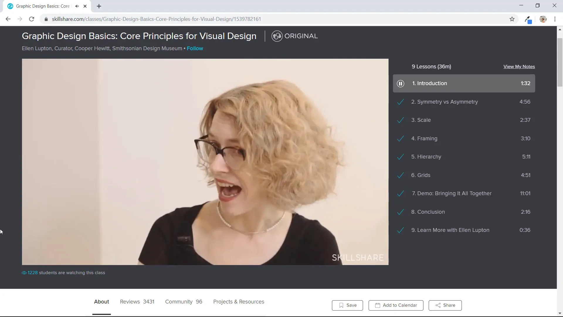 Skillshare graphic design basics course overview