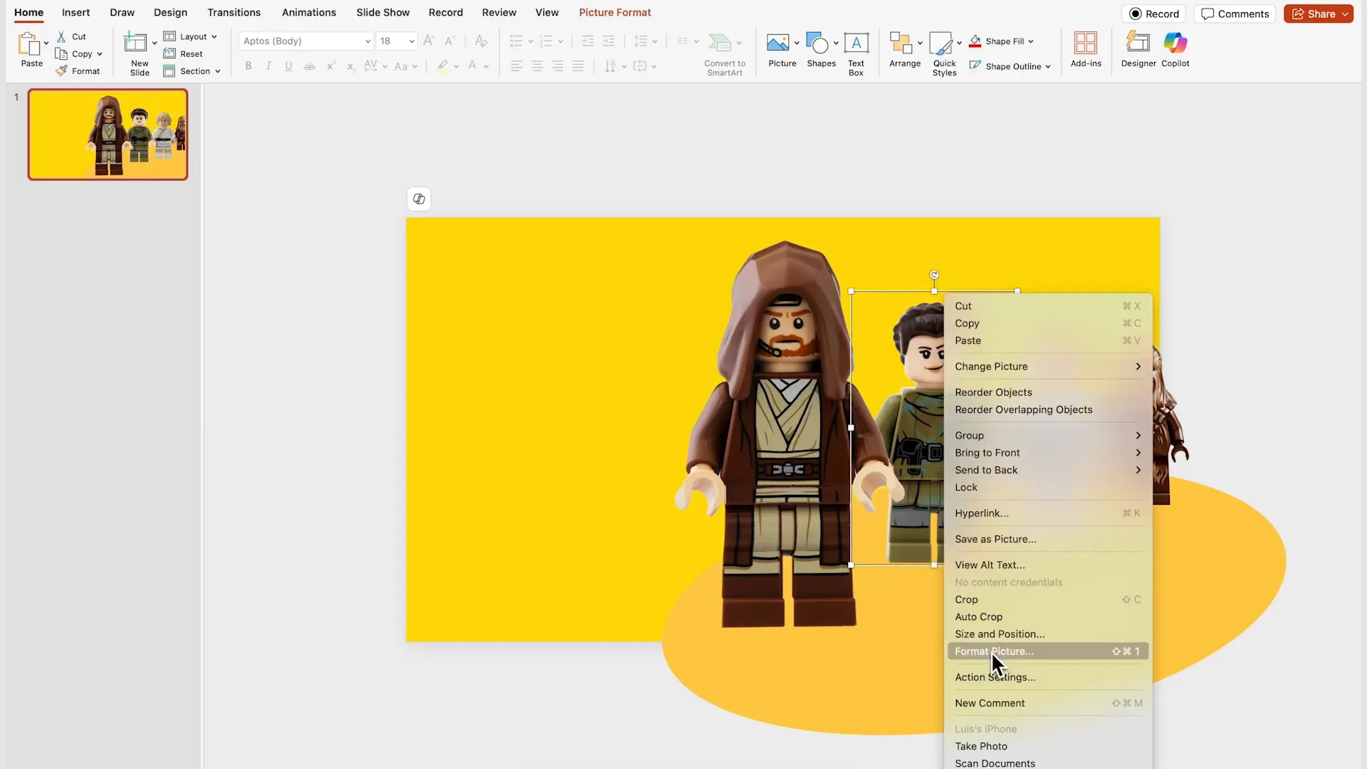 Applying blur artistic effect to non-highlighted images