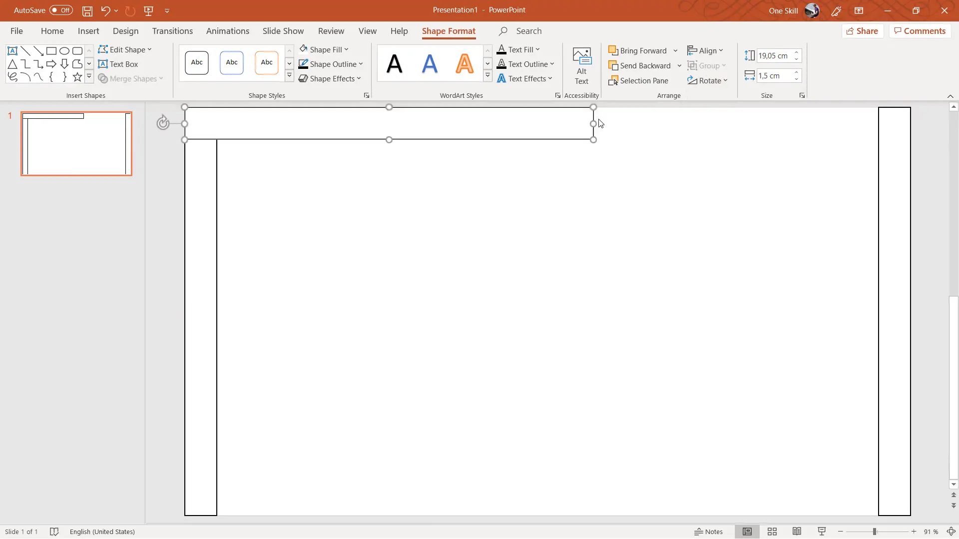 Creating margins on all sides of the slide