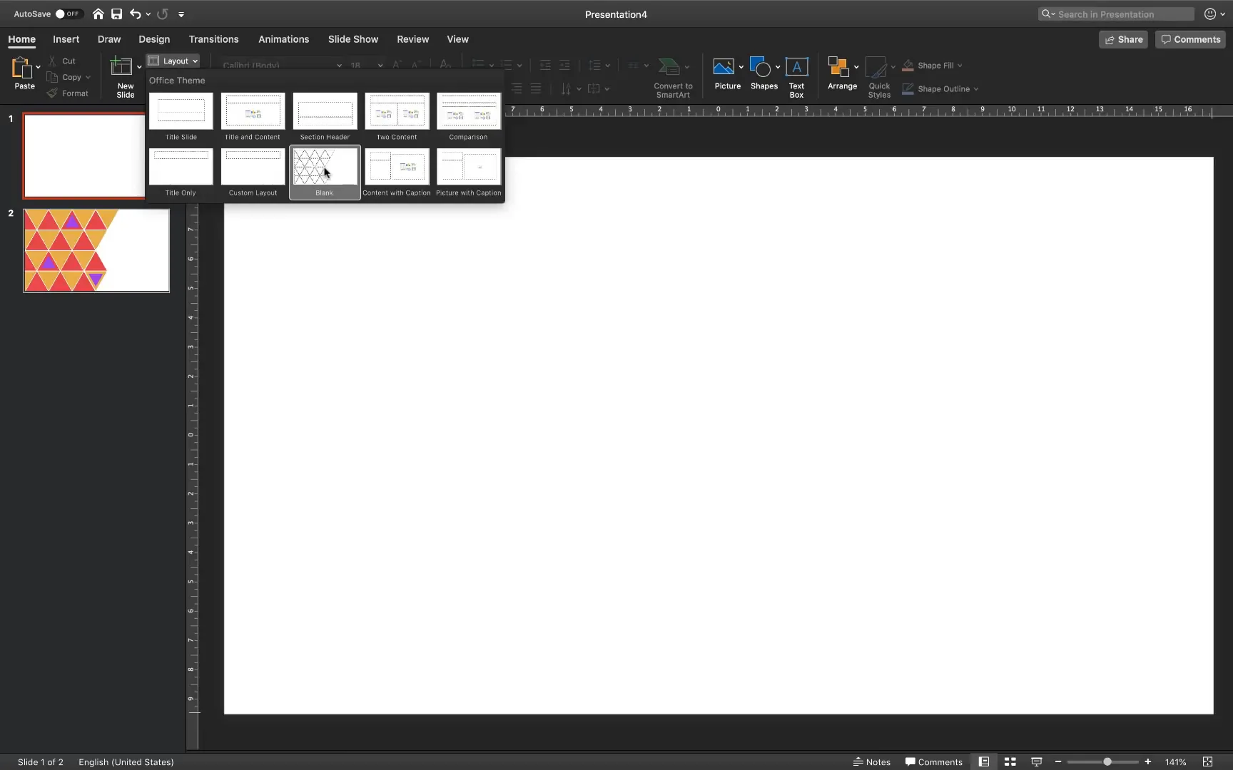 Custom picture placeholder created in Slide Master using intersect merge
