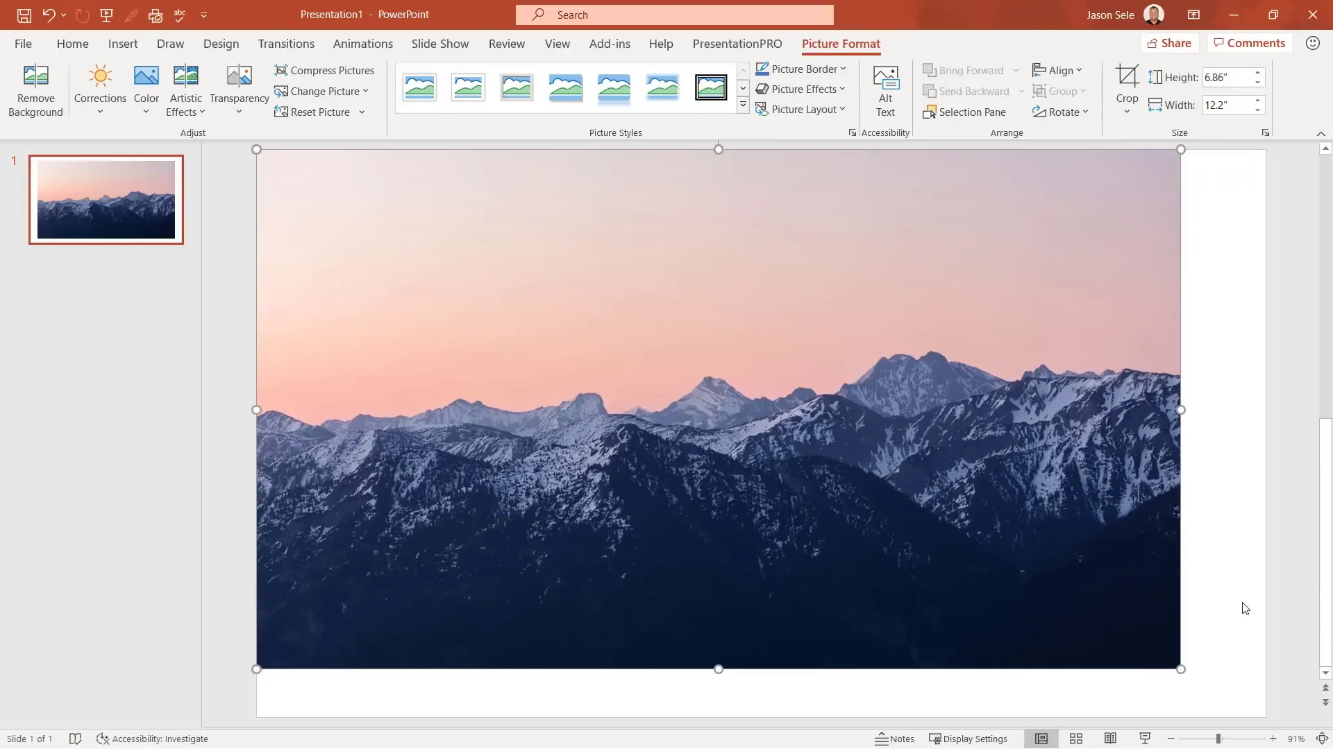Layering images with background removal and animation in PowerPoint
